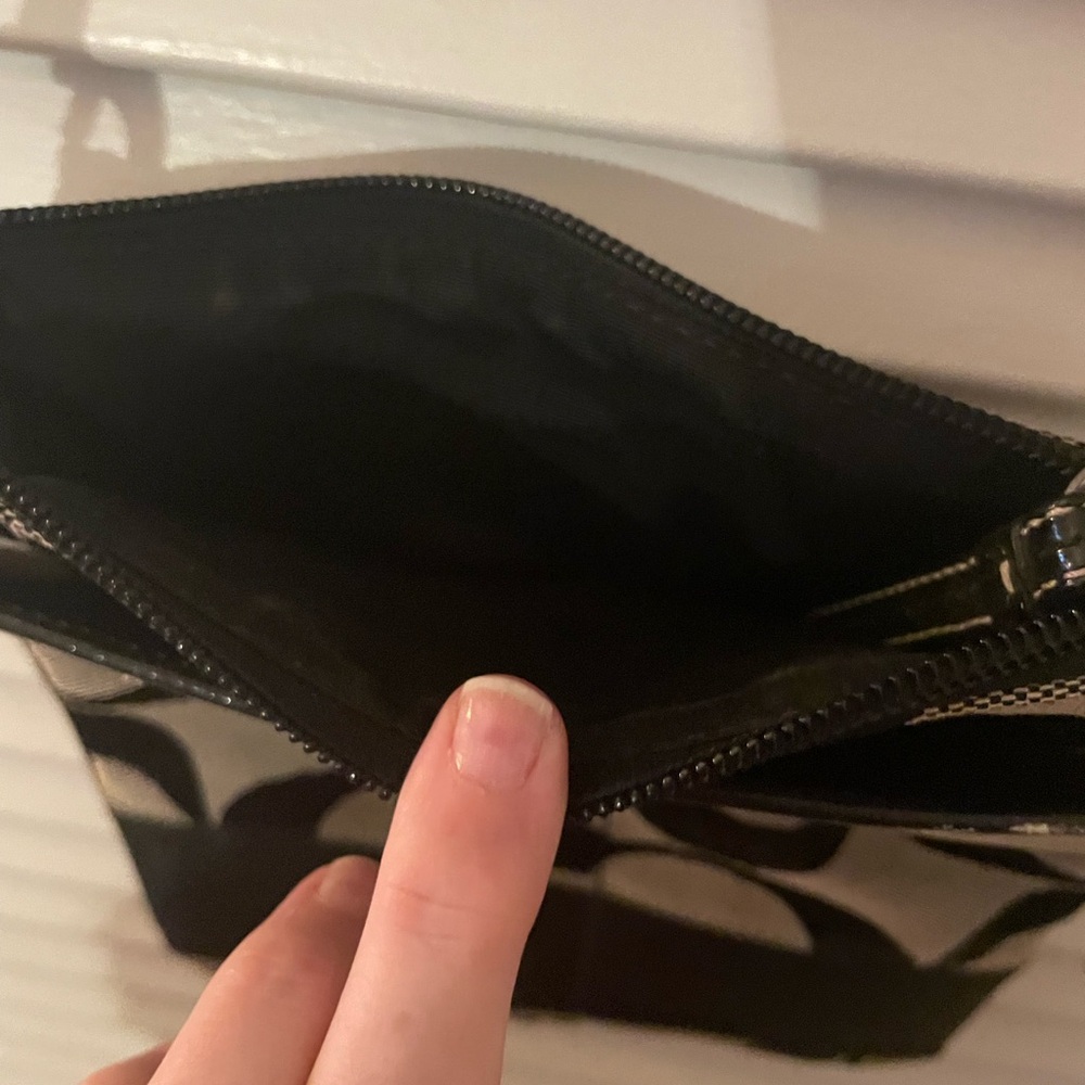 Coach Black and Gray Signature Crossbody Bag - Picture 4 of 7